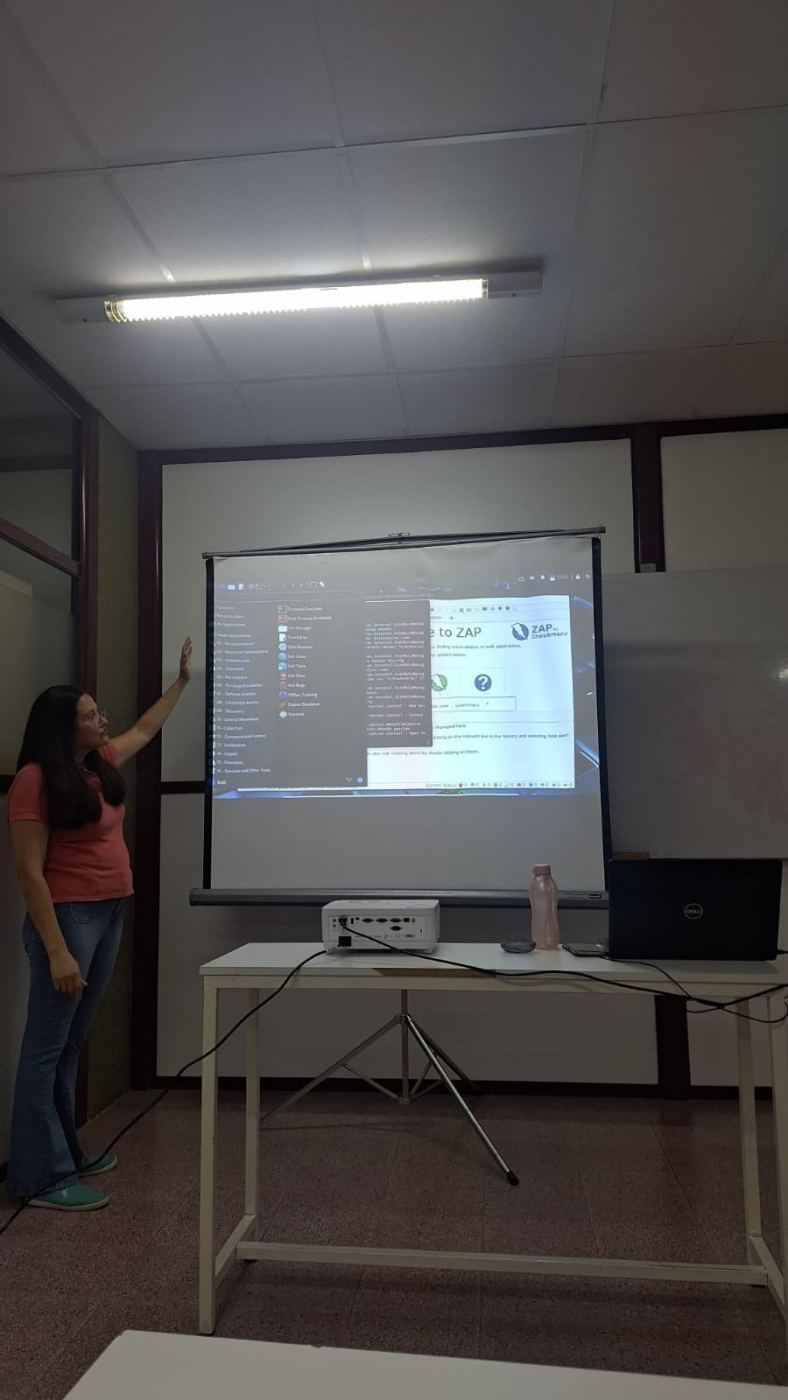 Presentación frente al proyector